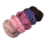 1 oz (28g) Mulberry Silk roving AA,  color: Denim Blue