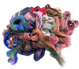 Pulled Mulberry and Tussah Mix butter Silk Roving Palette Kit, 1oz (28g)