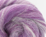 New! Blended Merino Alpaca Superfine merino wool roving mix 2oz or 4 oz, color: Monte Viso Purple
