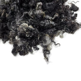 1oz,  Prime Gotland wool locks, color: Undyed Charcoal Gray  , LS-5