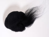 Black merino wool roving 19 microns,Black