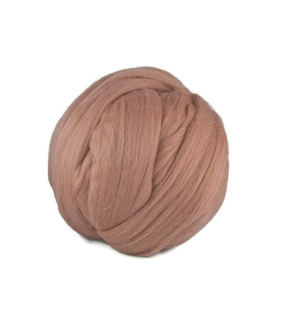 Merino wool roving,19 microns, color Lace DIVINITYFIBRES