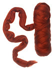 Merino wool Roving 19 microns ,colour:rust