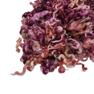 1 oz  Premium Cotswold wool locks , color: Wine , ADF-17