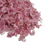 1 oz  Premium Cotswold wool locks , color: Pink , ADF-41