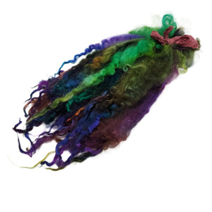 10&quot; long,  Premium Hand picked Teeswater wool locks,  1oz (28g) , Extreme locks for tailspinning and felting , TEES-07