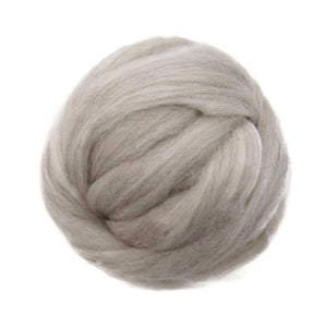 Natural Corriedale  Wool Roving, Light Beige Mix