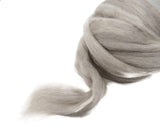 Natural Corriedale  Wool Roving, Light Beige Mix