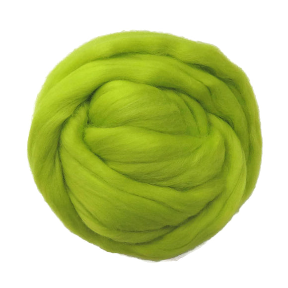 SALE! 21.5mic Merino Wool Roving , Color: Lemon