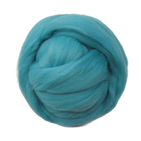 SALE! 21.5mic Merino Wool Roving , Color: Water