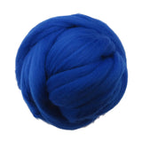 SALE! 21.5mic Merino Wool Roving , Color: Peacock Blue