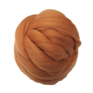 SALE! 21.5mic Merino Wool Roving , Color: Caramel