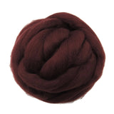 SALE! 21.5mic Merino Wool Roving , Color: Maroon