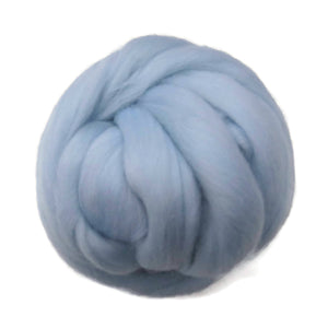 SALE! 21.5mic Merino Wool Roving , Color: Icicle