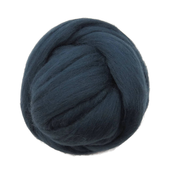 SALE! 21.5mic Merino Wool Roving , Color: Slate Blue