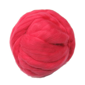 SALE! 21.5mic Merino Wool Roving , Color: Gypsy Pink