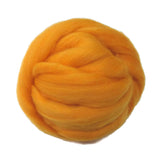 SALE! 21.5mic Merino Wool Roving , Color: Daffodil