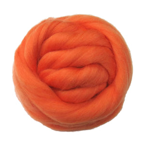 SALE! 21.5mic Merino Wool Roving , Color: Apricot