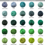 SALE! 21.5mic Merino Wool Roving , Color: Ruby Red