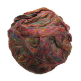 Pulled Tussah Silk Roving, color: Multi Mix (PS-18)