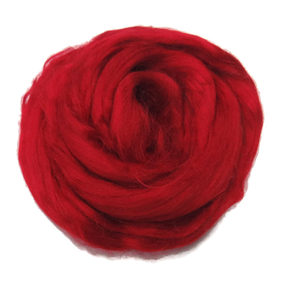 Viscose Fiber for felting ,spinning, paper making and art batts . color: Passion