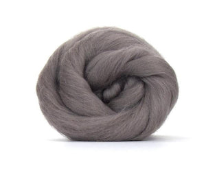SALE! Superfine Merino 64s Wool Roving , Color: Pewter
