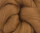 SALE! Superfine Merino 64s Wool Roving , Color: Sienna