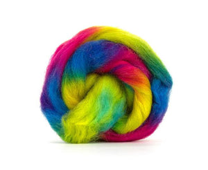 SALE! Space Dyed Wool Roving , Color: Venus