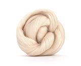 SALE! Superfine Merino 64s Wool Roving , Color: Egg Shell