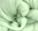 SALE! Superfine Merino 64s Wool Roving , Color: Peppermint