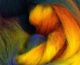 SALE! Space Dyed Wool Roving , Color: Neptune