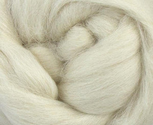 Baby Llama  Undyed Luxury roving, color: Natural White