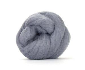SALE! Superfine Merino 64s Wool Roving , Color: Ash