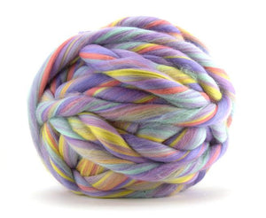 New! Blended  merino wool roving 4 oz, Fairy tale collection , color: Unicorn