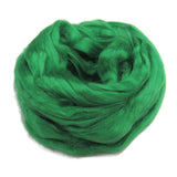 Viscose Fiber for felting ,spinning, paper making and art batts . color: Meadow