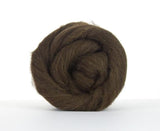 Corriedale  Wool Roving, Color: Brown