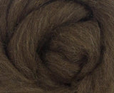 Corriedale  Wool Roving, Color: Brown