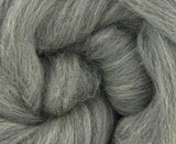 SALE! Superfine Merino 64s Wool Roving , Color: heatherd light gray