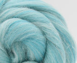 New! Blended Merino Alpaca Superfine merino wool roving mix 2oz or 4 oz, color: Matterhorn Blue