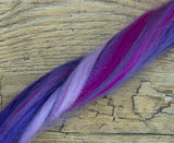 New! Merino blended wool roving , 4 oz , Northern Lights Collection , color Heavenly