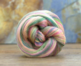 New! Blended  merino / Bamboo wool roving,  2oz or 4oz, color: Hickory Dickory
