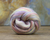New! Blended  merino / Bamboo wool roving,  2oz or 4oz, color: Itsy Bitsy