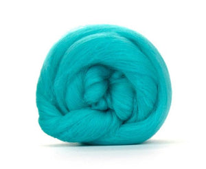 SALE! Superfine Merino 64s Wool Roving , Color: Spearmint