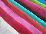 Silk chiffon fabric Scraps Remnants Kits ,color: Multi  Color