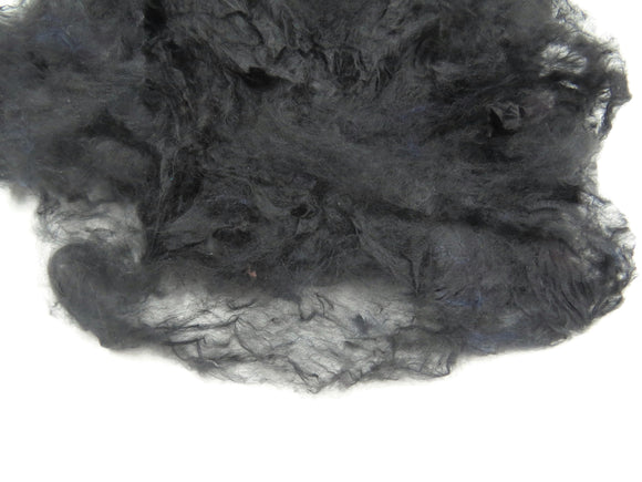 Super Soft Pulled throwster Silk fiber, color: Black