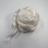 Undyed Tencel Fiber for felting ,spinning, paper making and art batts . color: Natural White