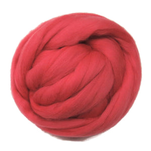 Merino Wool Roving 19 microns , color: Rosa Pink
