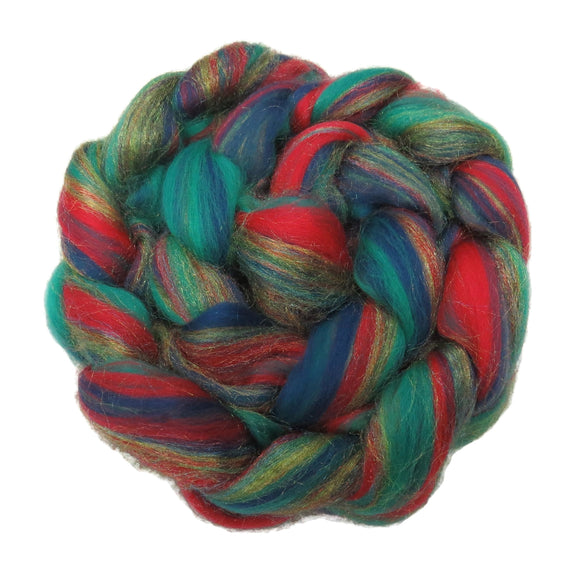 New! Merino nylon blended wool roving , 2 or4 oz , Color Three Flavours