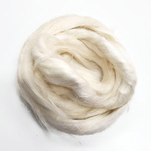 1oz Hemp fiber roving, color: Bleached Natural White