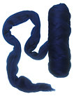 Superfine wool roving merino 19 microns ,Colour: Navy